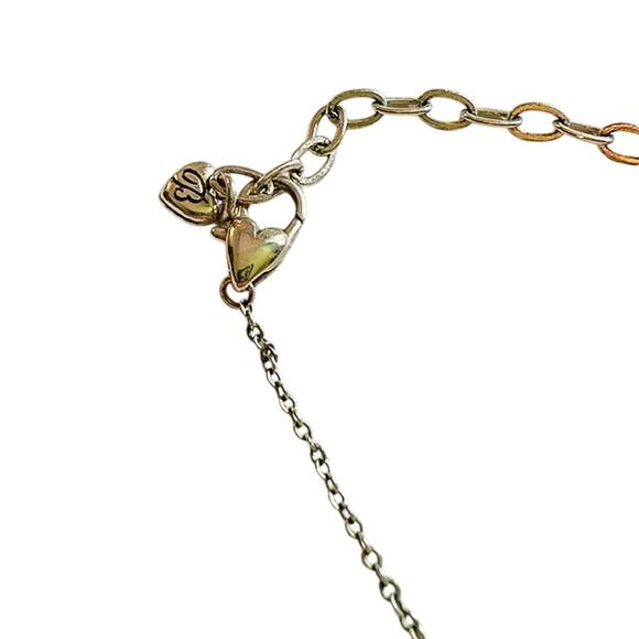 Brighton Your True Colors Grateful Silver Necklace Oval Purple Crystal Pendant - Picture 8 of 9